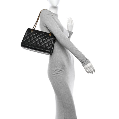 Chanel Lambskin Quilted Shoulder Bag Black 2 of 13