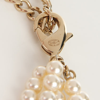 Chanel Pearl Crystal Camellia CC Multi Strand Belt 85 Gold 5 of 6
