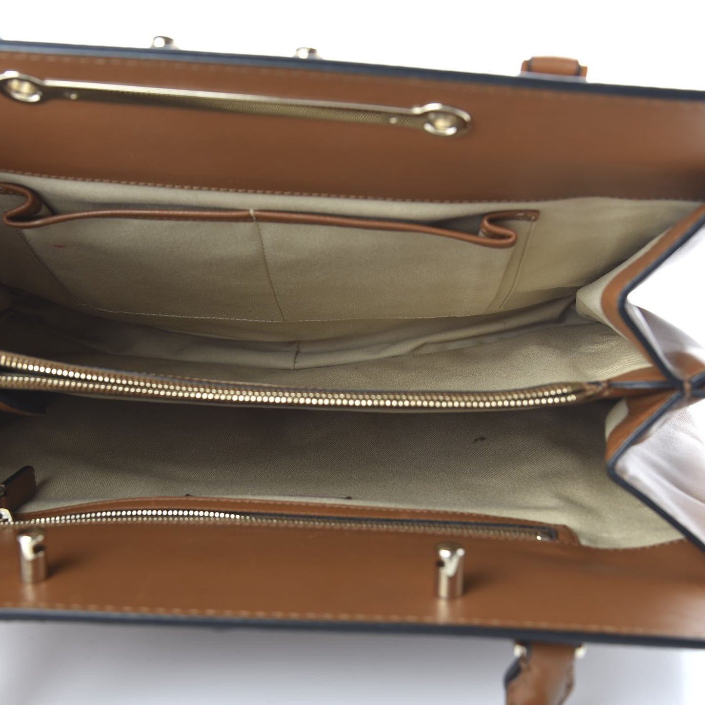 Vitello Lace Demetra Satchel Cognac