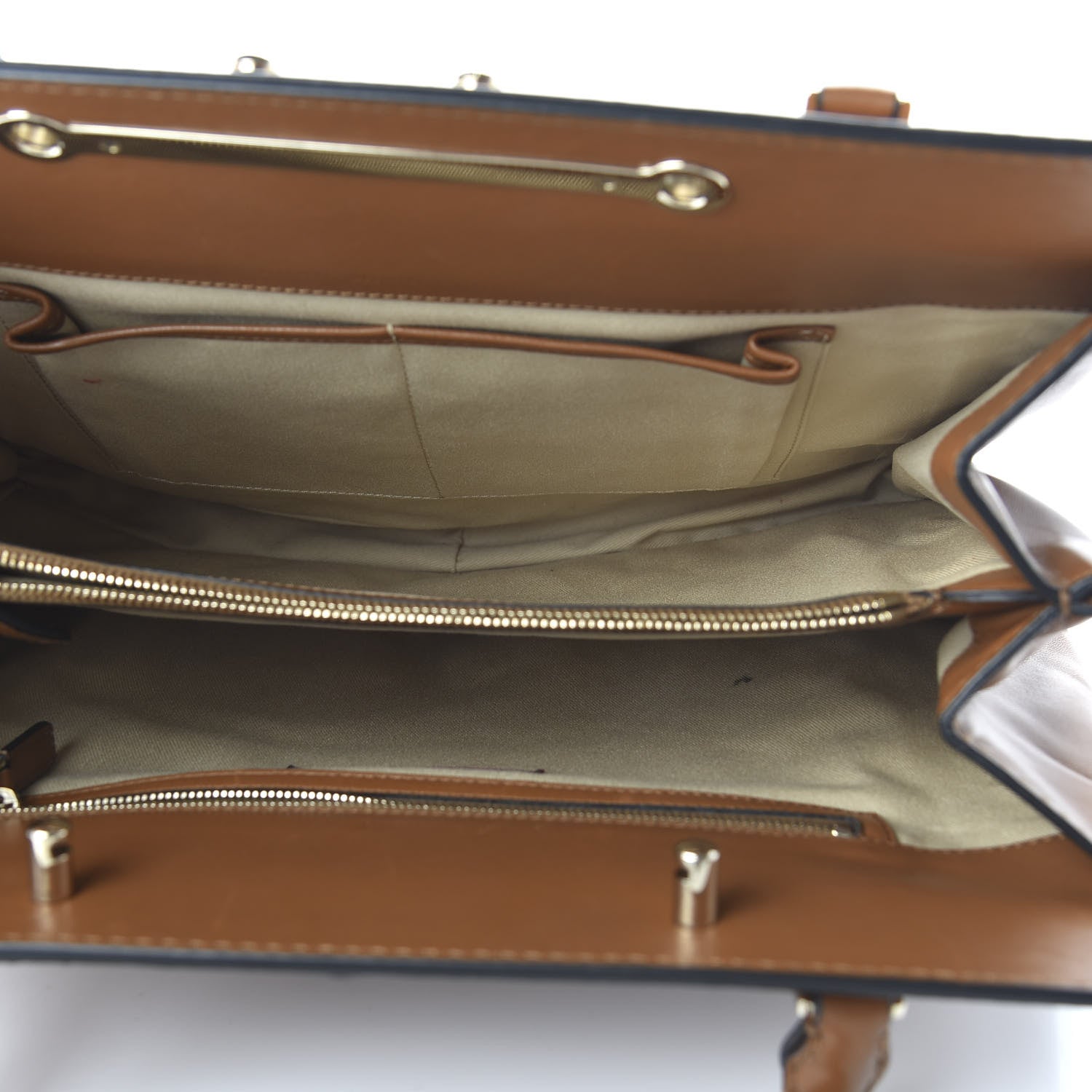 Valentino Garavani Vitello Lace Demetra Satchel Cognac 5 of 9