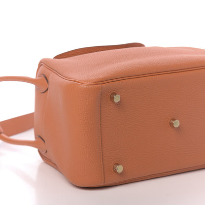Hermes Taurillon Clemence Lindy 26 Orange 9 of 11