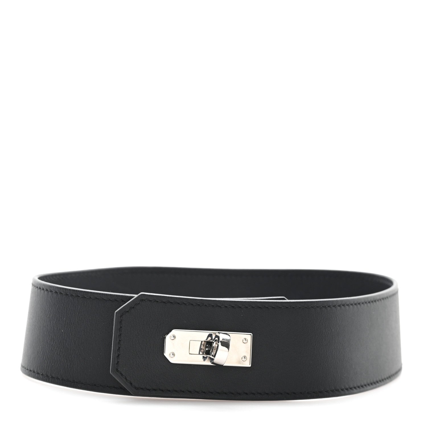 Hermes Swift Kelly Necklace GM Black 1 of 6