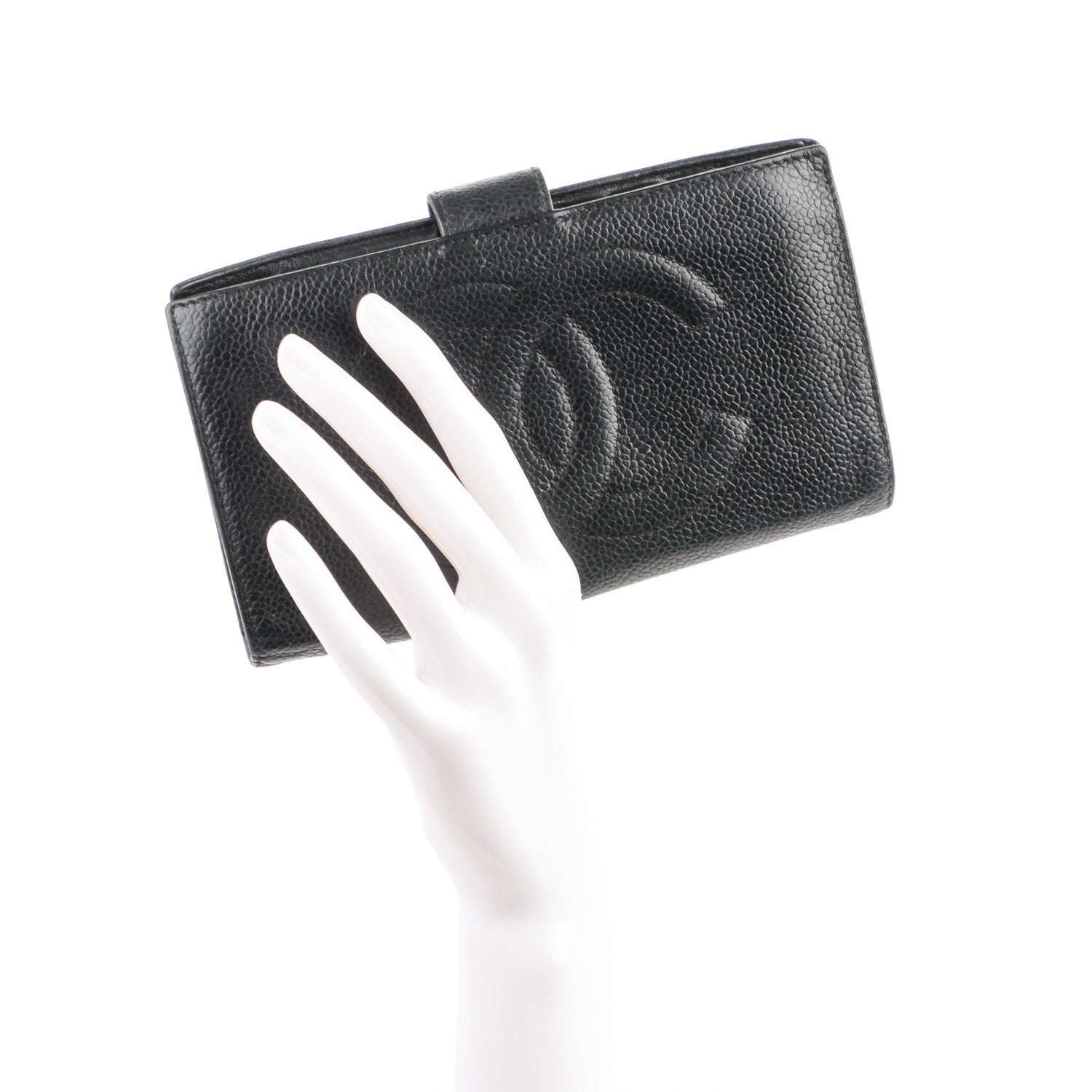 Chanel Caviar Timeless CC French Wallet Black 2 of 8
