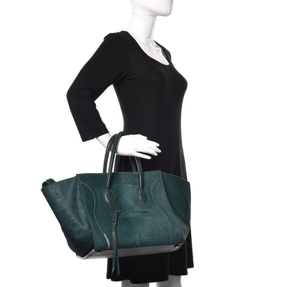 Celine Pony Hair Small Phantom Luggage Jade 2 of 16