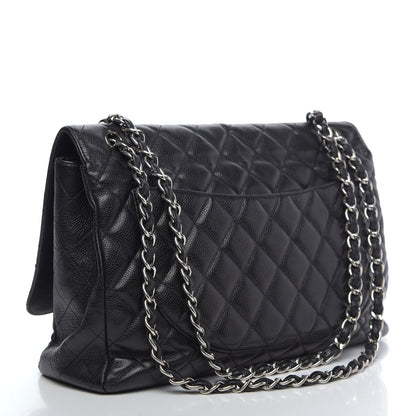Chanel Caviar Quilted Maxi Single Flap Black 3 of 13