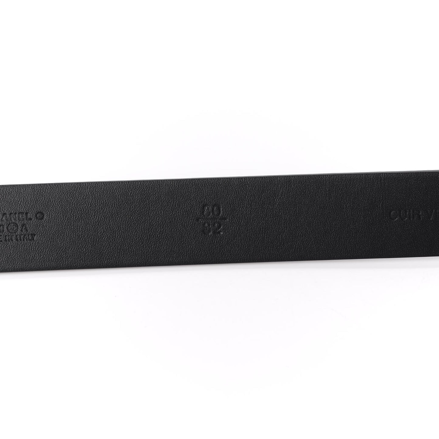 Calfskin Paris CC Belt 80 or 32 Black