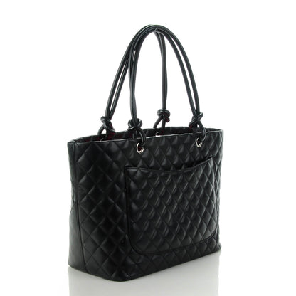Chanel Calfskin Quilted Large Cambon Tote Black 3 of 7