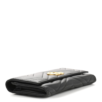 Gucci Calfskin Matelasse GG Marmont Continental Wallet Black 4 of 10