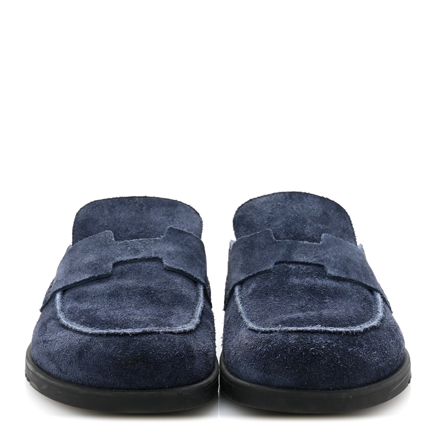 Suede Calfskin Mens Go Mules 43 Bleu Celeste