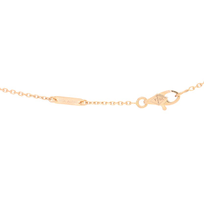 Van Cleef & Arpels 18K Rose Gold Carnelian Sweet Alhambra Heart Pendant Necklace 4 of 4