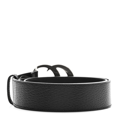 Gucci Textured Calfskin Double G 40mm Belt 80 32 Black 2 of 6