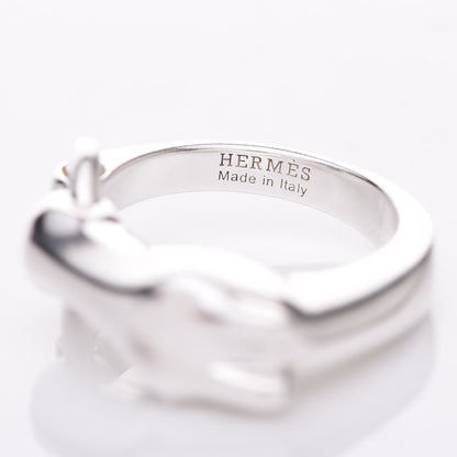Hermes Sterling Silver Small Galop Ring 57 8 5 of 6