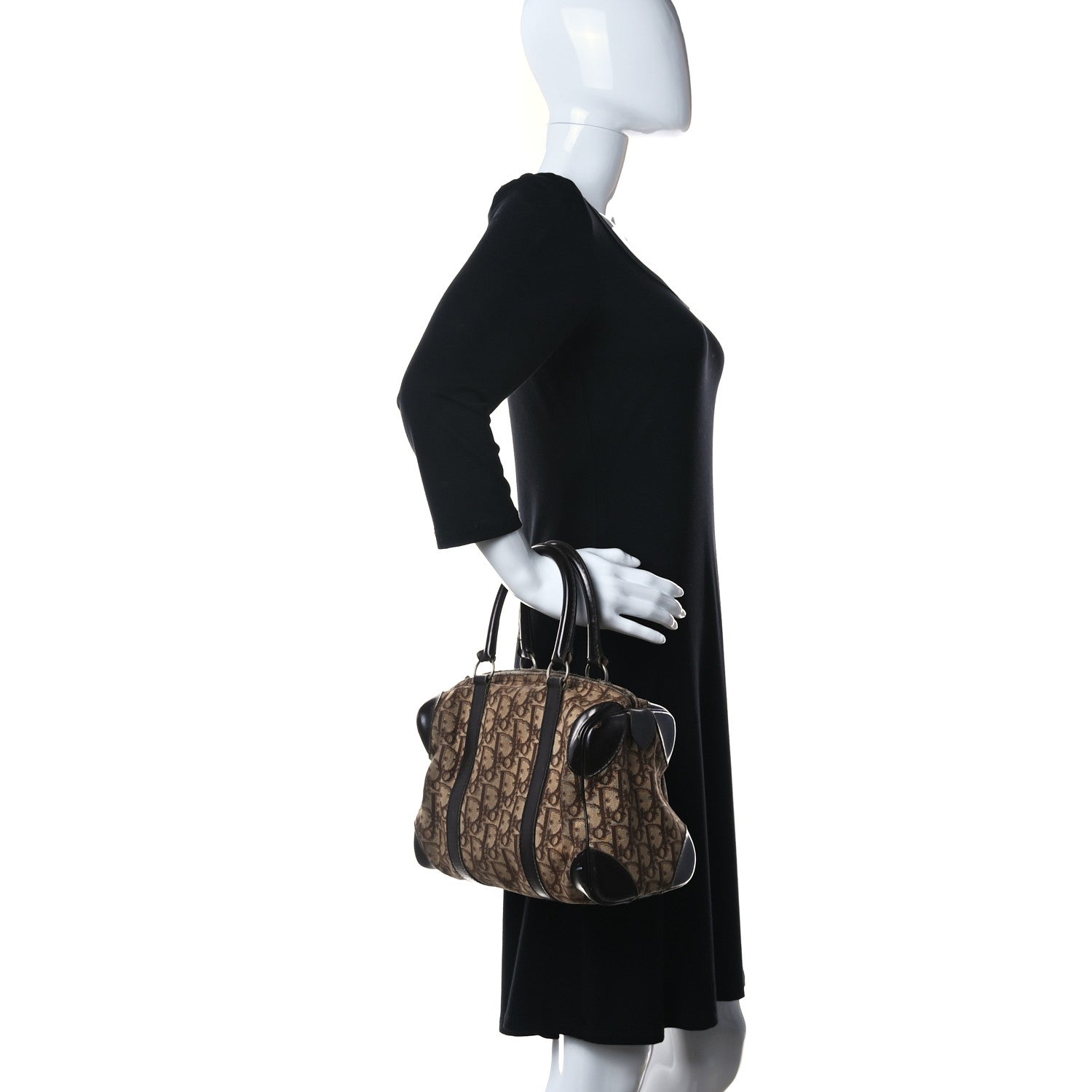 Christian Dior Monogram Boston Brown 2 of 12