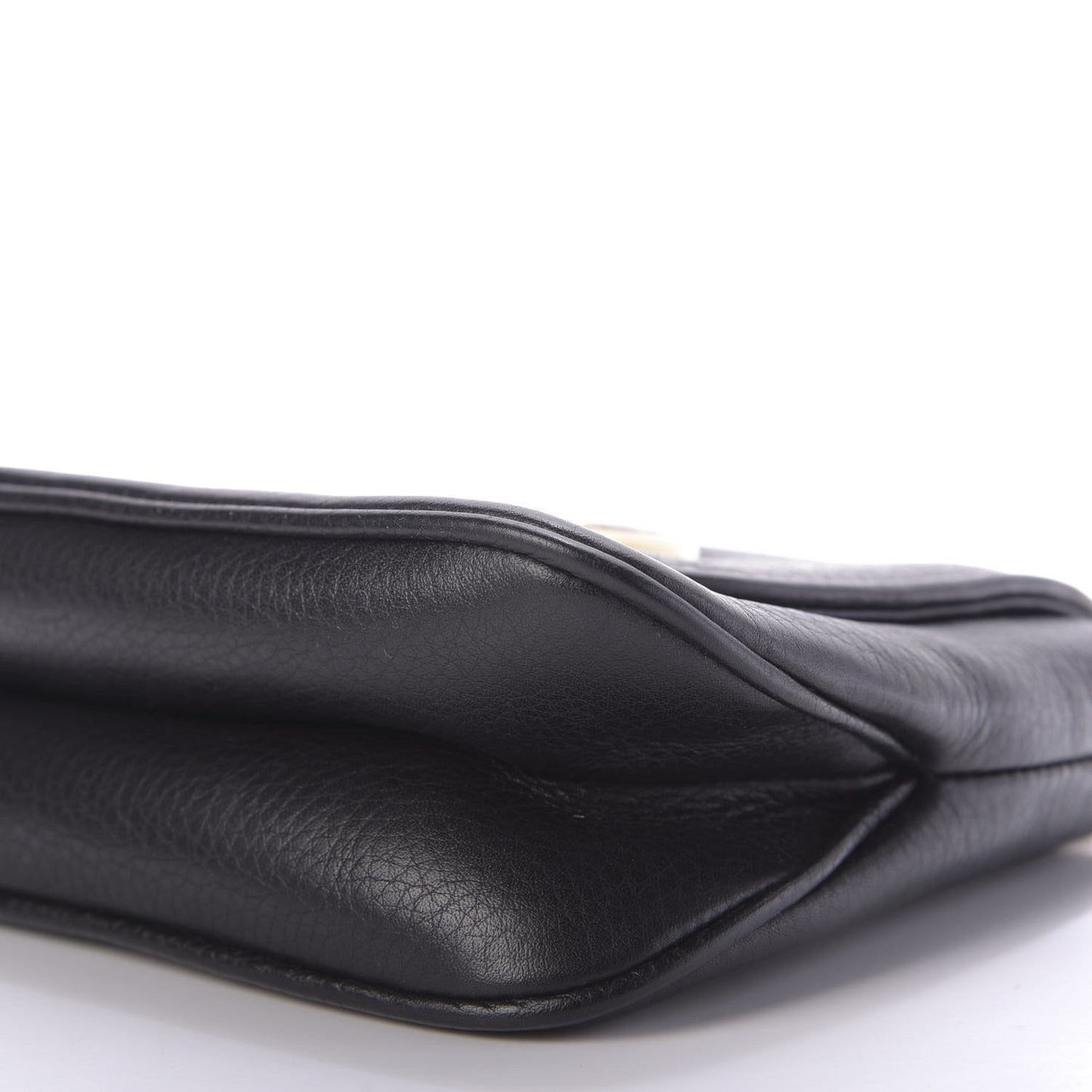 Pebbled Calfskin Small 1973 Chain Shoulder Bag Black