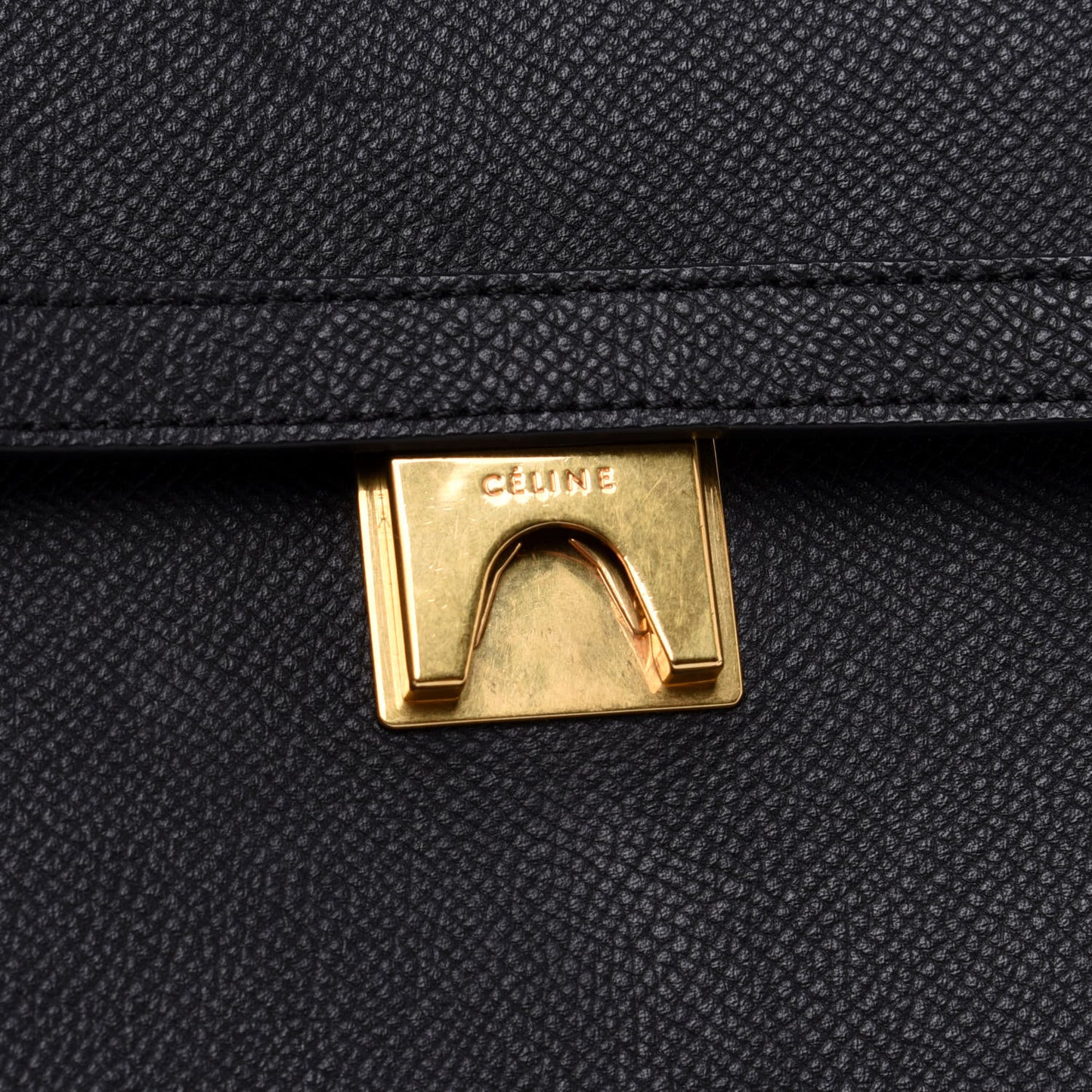 Grained Calfskin Mini Belt Bag Dark Taupe