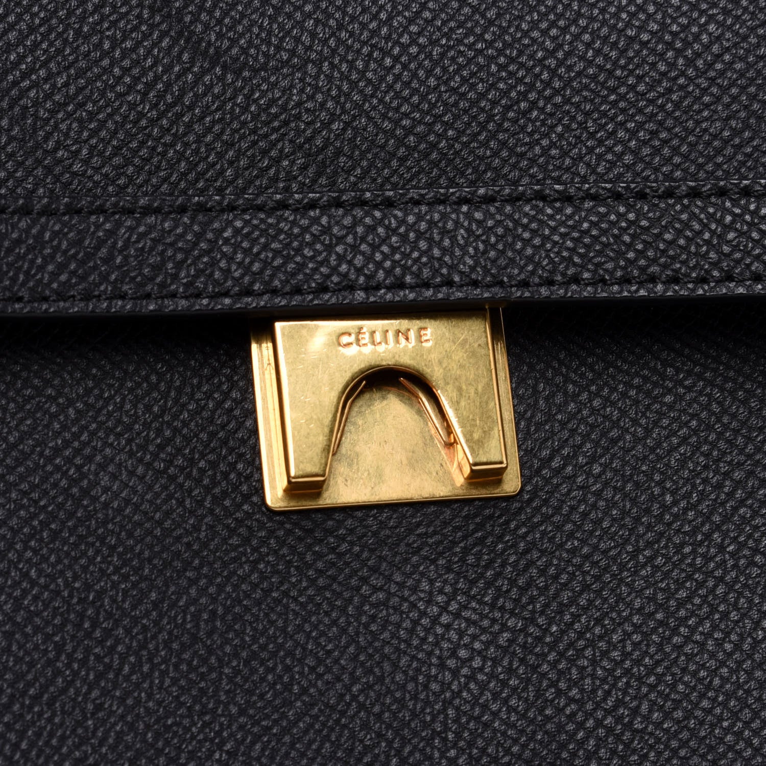 Celine Grained Calfskin Mini Belt Bag Dark Taupe 9 of 12