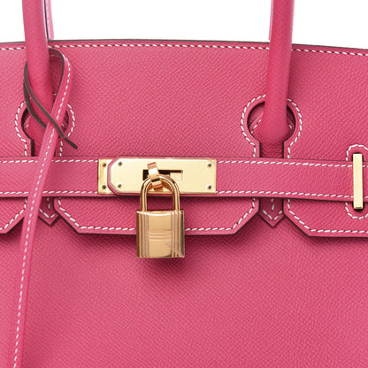 Hermes Epsom Birkin 30 Rose Tyrien 8 of 10