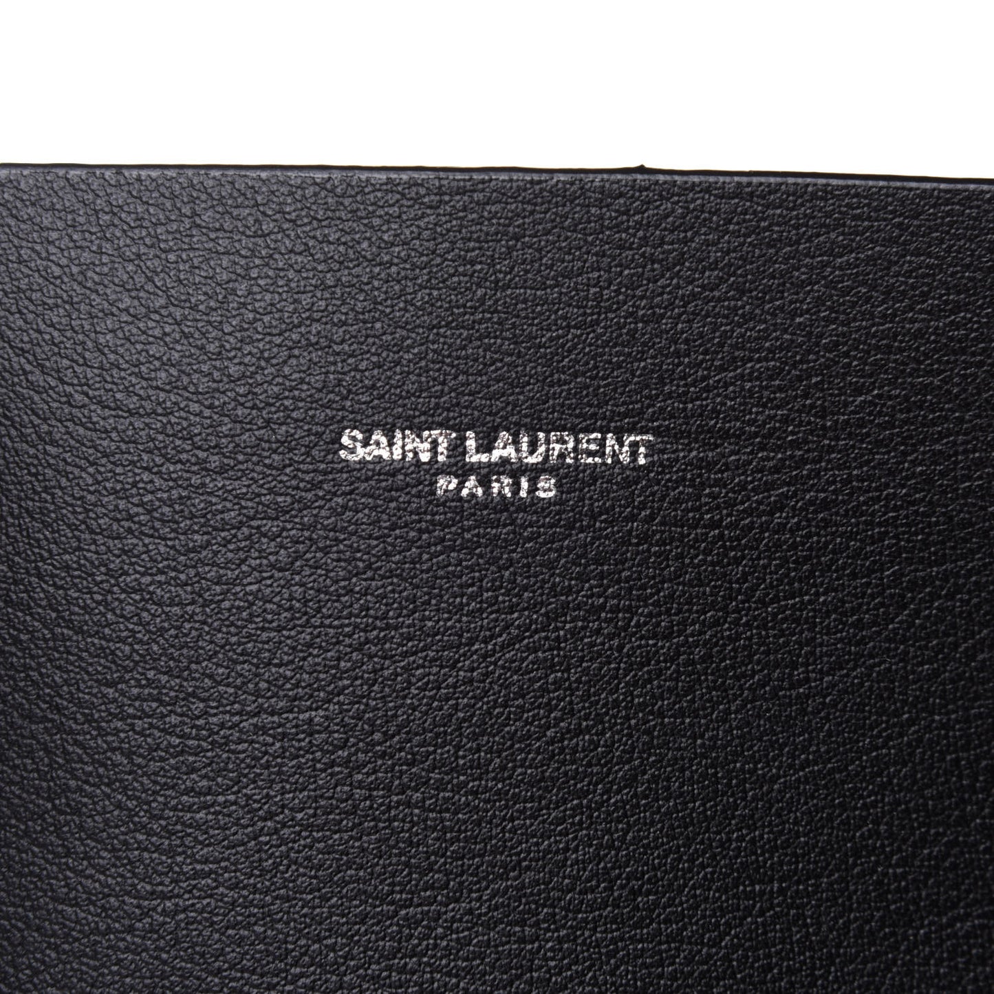 Calfskin Bold Shopping Tote Black