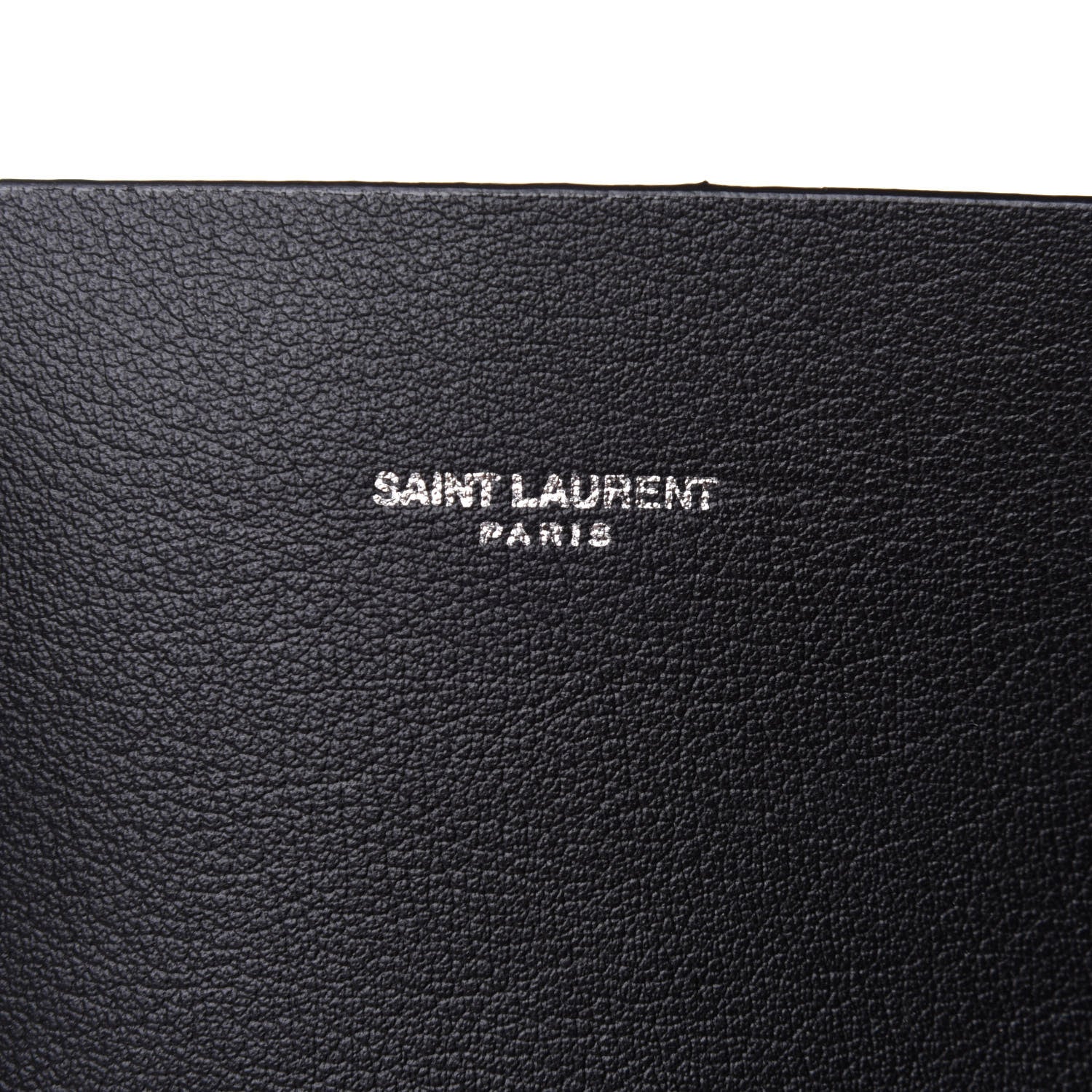 Saint Laurent Calfskin Bold Shopping Tote Black 7 of 9