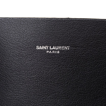 Saint Laurent Calfskin Bold Shopping Tote Black 7 of 9