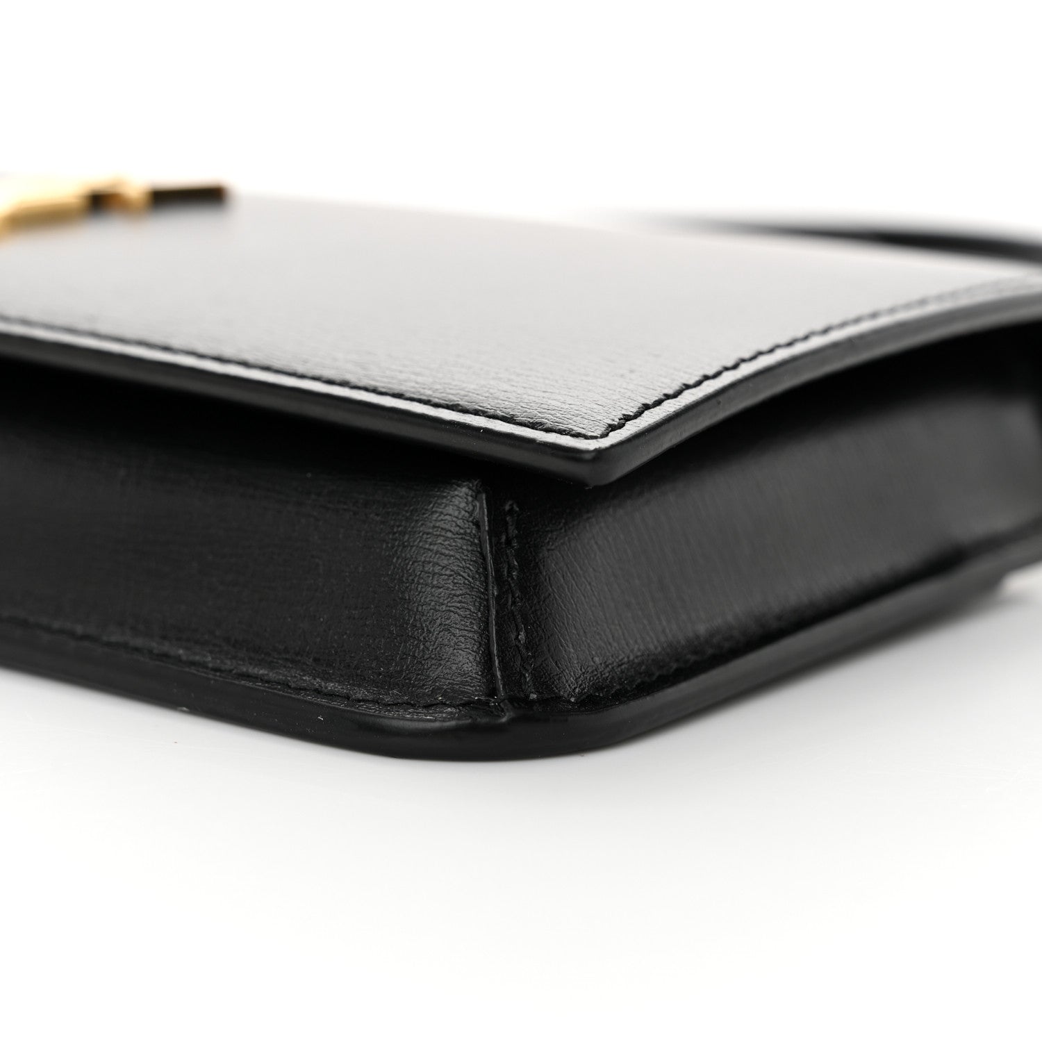 Saint Laurent Smooth Calfskin Monogram Phone Holder Crossbody Black 10 of 11