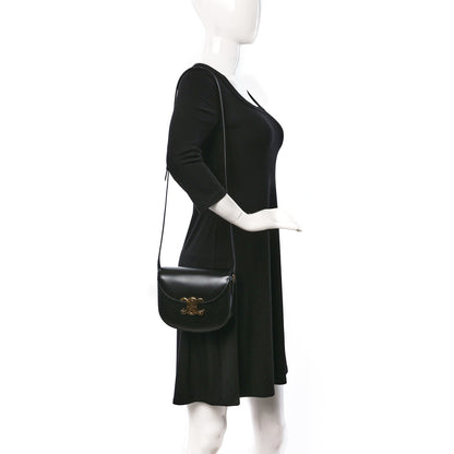 Celine Shiny Calfskin Teen Besace Black 2 of 9