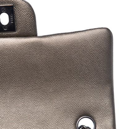 Chanel Metallic Caviar Quilted Mini Rectangular Flap Bronze 13 of 17