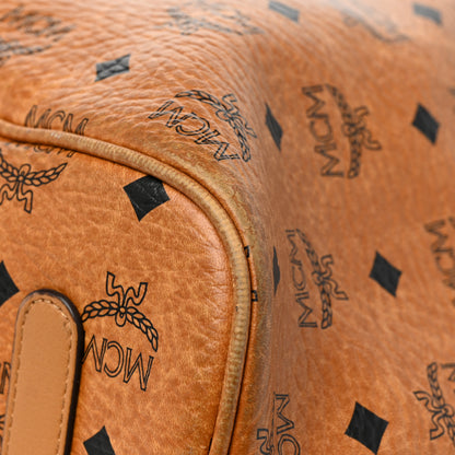 MCM Visetos Large Liz Reversible Shopper Tote Cognac 17 of 20