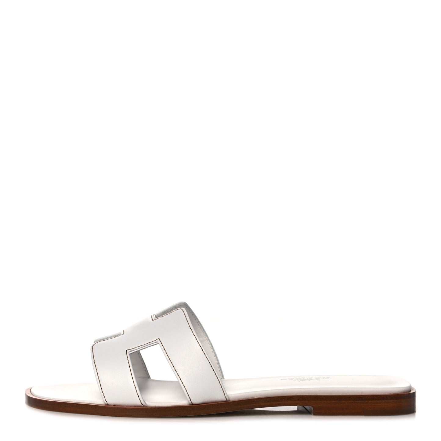 Box Calfskin Oran Sandals 35.5 White