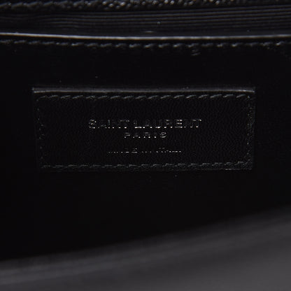 Saint Laurent Grain De Poudre Small Monogram Kate Satchel Black 7 of 10