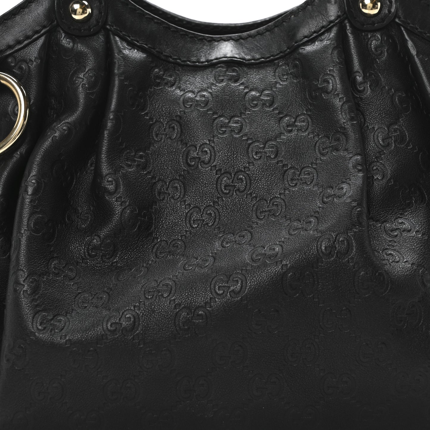 Guccissima Medium Sukey Tote Black