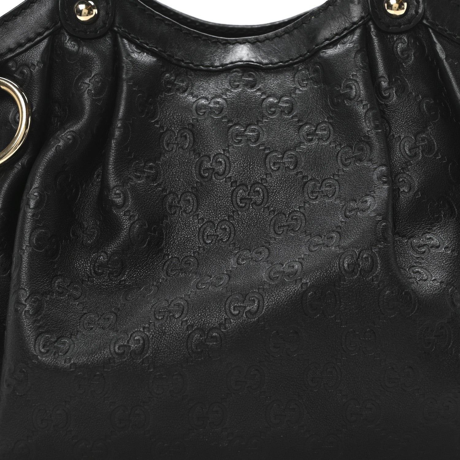 Gucci Guccissima Medium Sukey Tote Black 8 of 10