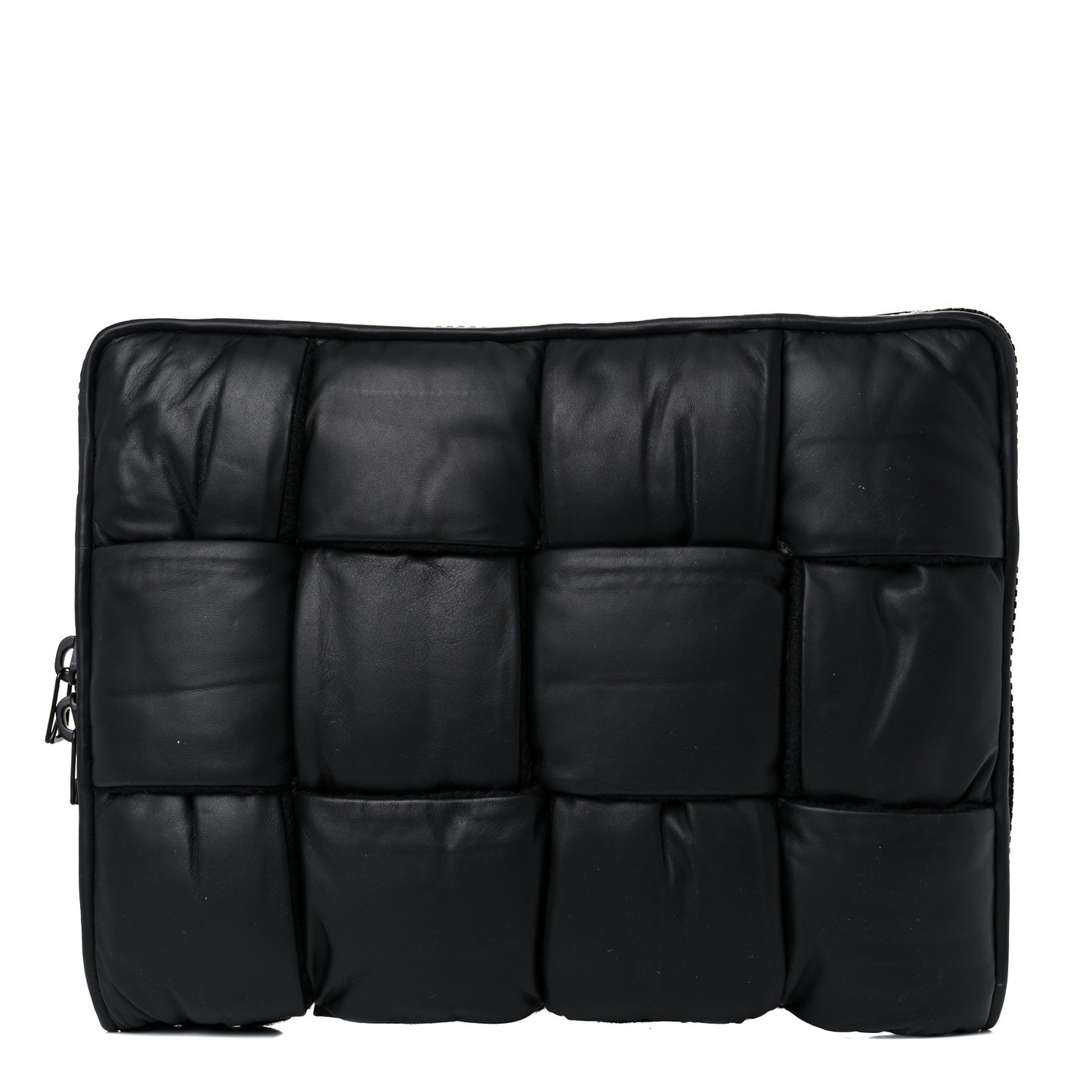 Calfskin Maxi Intrecciato Puffy Laptop Pouch Camping