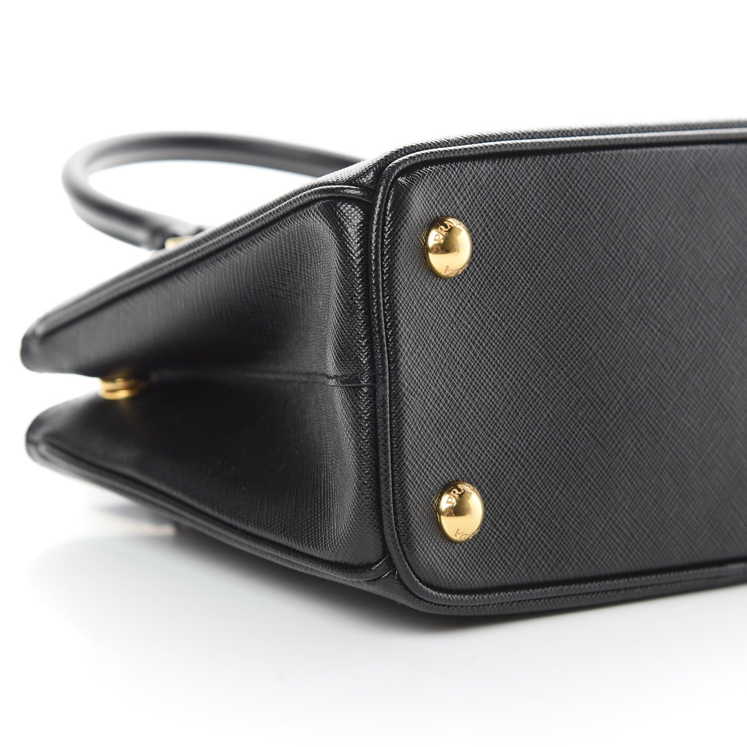 Prada Saffiano Lux Micro Galleria Shoulder Bag Black 9 of 10