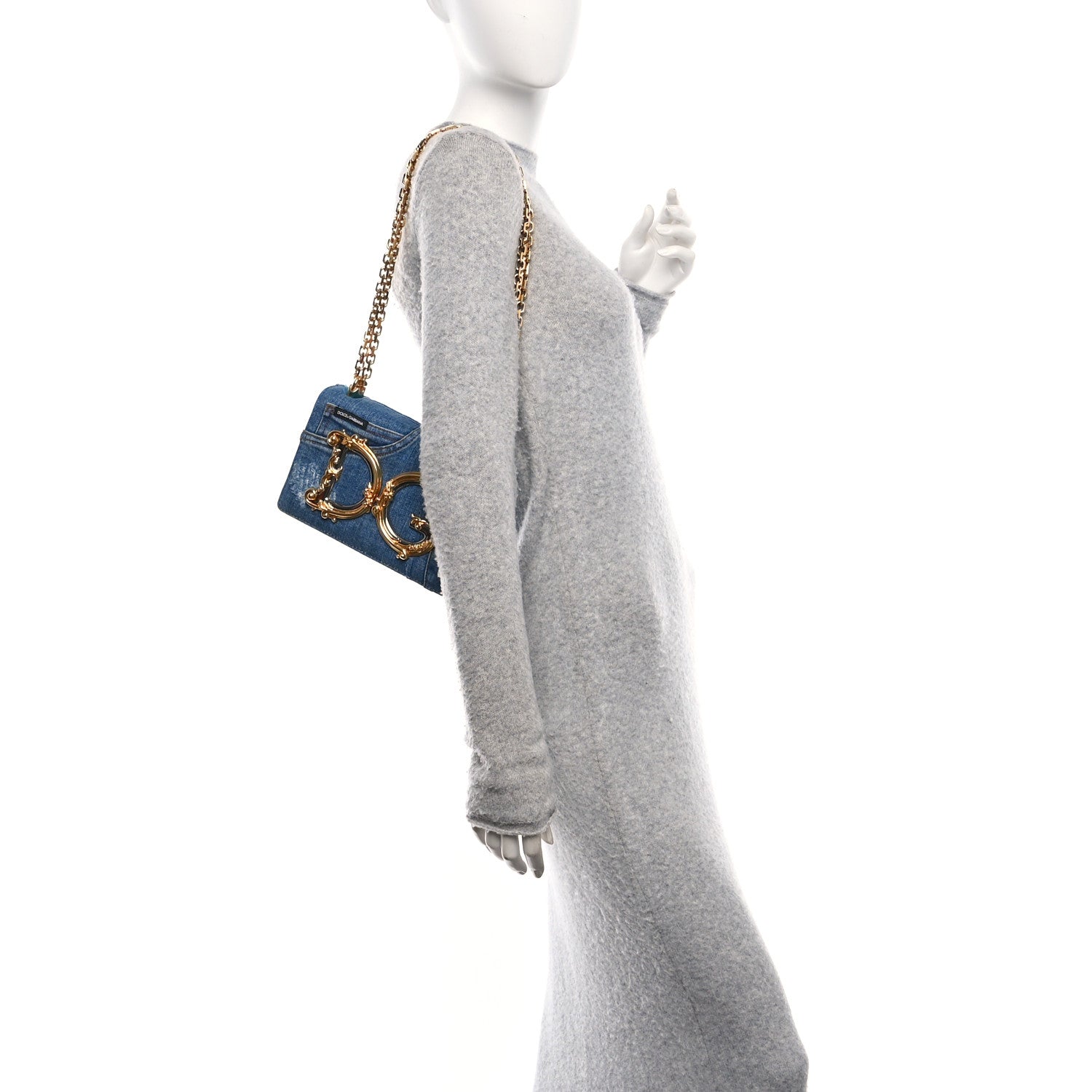 Dolce & Gabbana Denim Mini DG Girls Shoulder Bag Blue 2 of 10