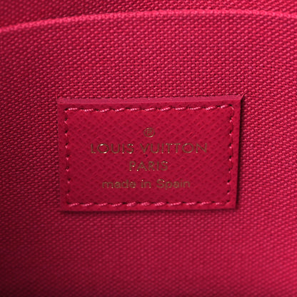 Louis Vuitton Monogram 2021 Christmas Animation Hollywood Pochette Felicie Chain Wallet Fuchsia 6 of 9