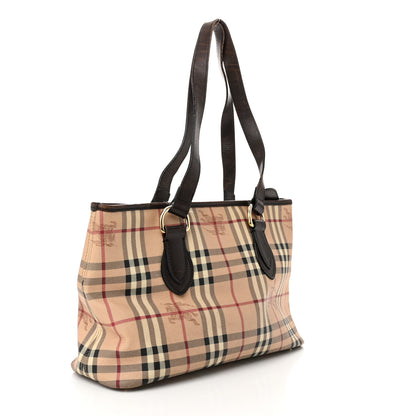 Burberry Haymarket Check Medium Regent Tote Chocolate 3 of 13