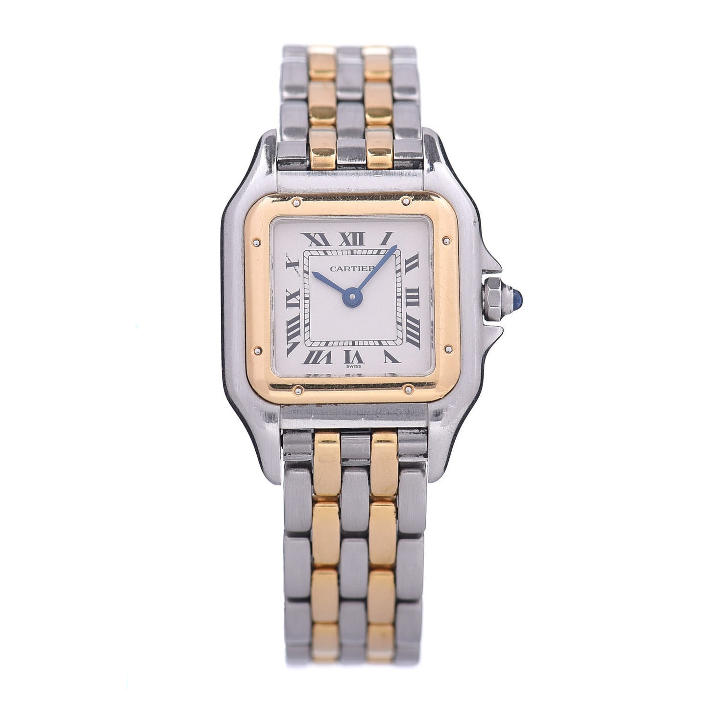 Stainless Steel 18K Yellow Gold 22mm Panthere Quartz Watch