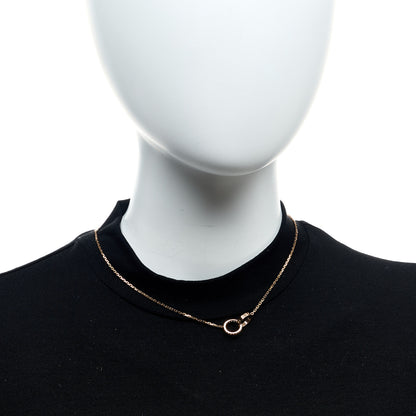 Cartier 18K Pink Gold Diamond Interlocking LOVE Necklace 2 of 6