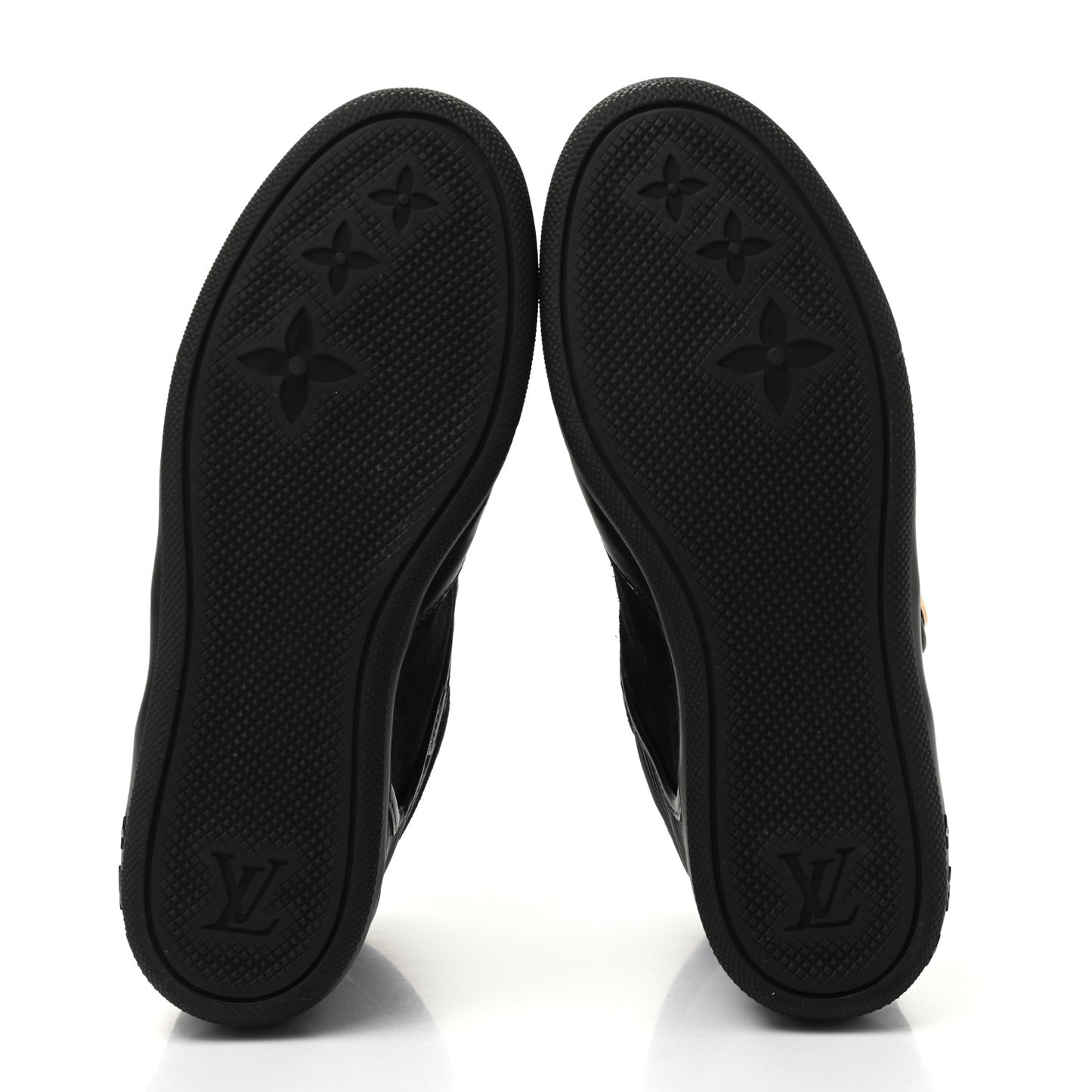 Epi Suede Postmark Wedge Sneakers 36.5 Black