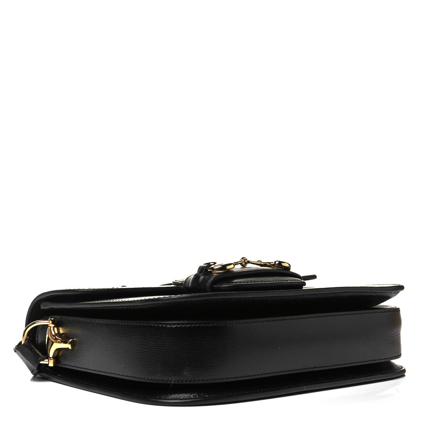 Azalea Calfskin Horsebit 1955 Shoulder Bag Black