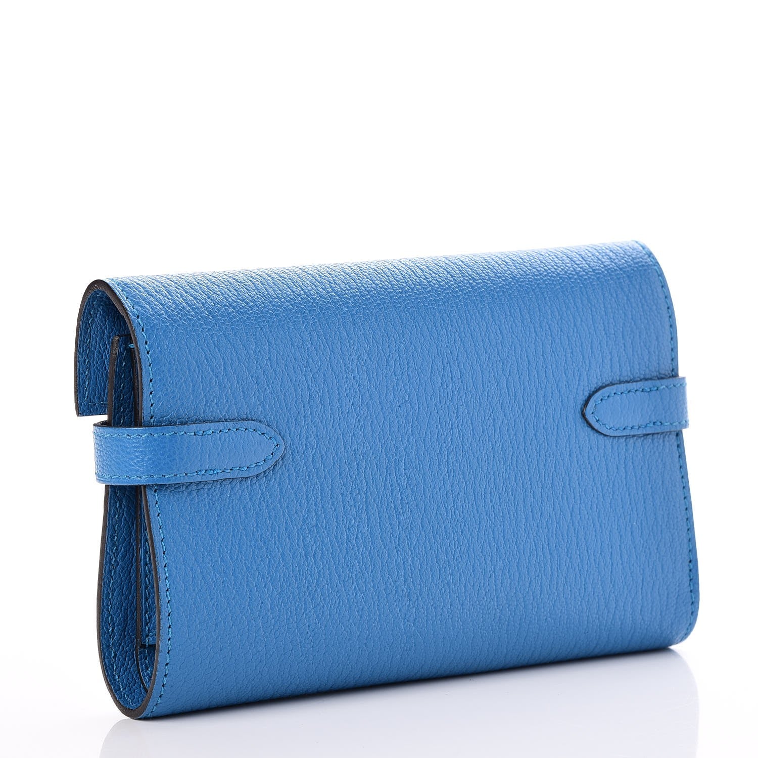 Hermes Chevre Mysore Medium Kelly Wallet Bleu Zanzibar 3 of 9