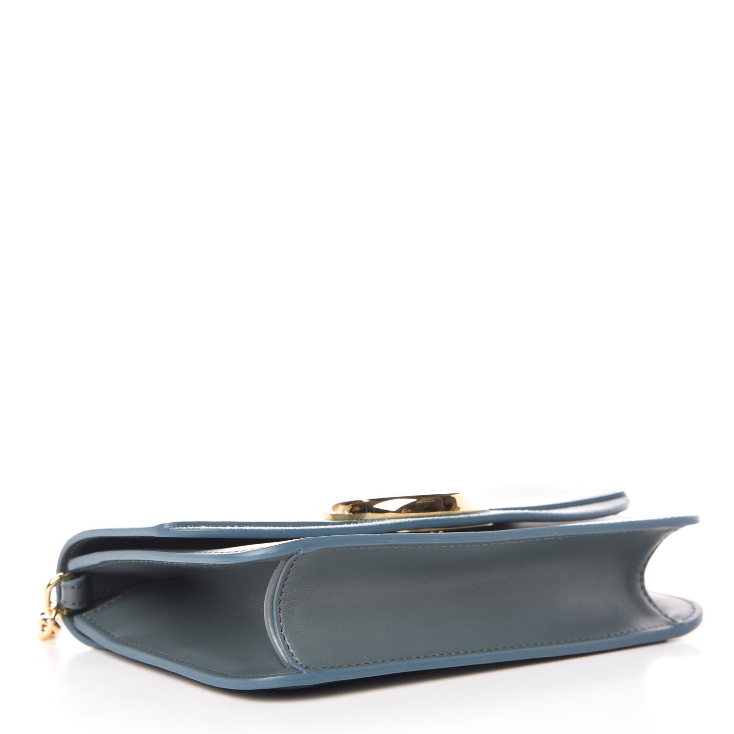 Chloe Calfskin Suede C Clutch With Chain Cloudy Blue 4 of 7