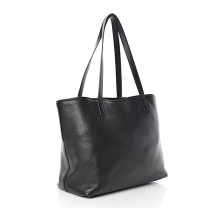 Prada Vitello Daino Pocket Shopping Tote Black 3 of 10