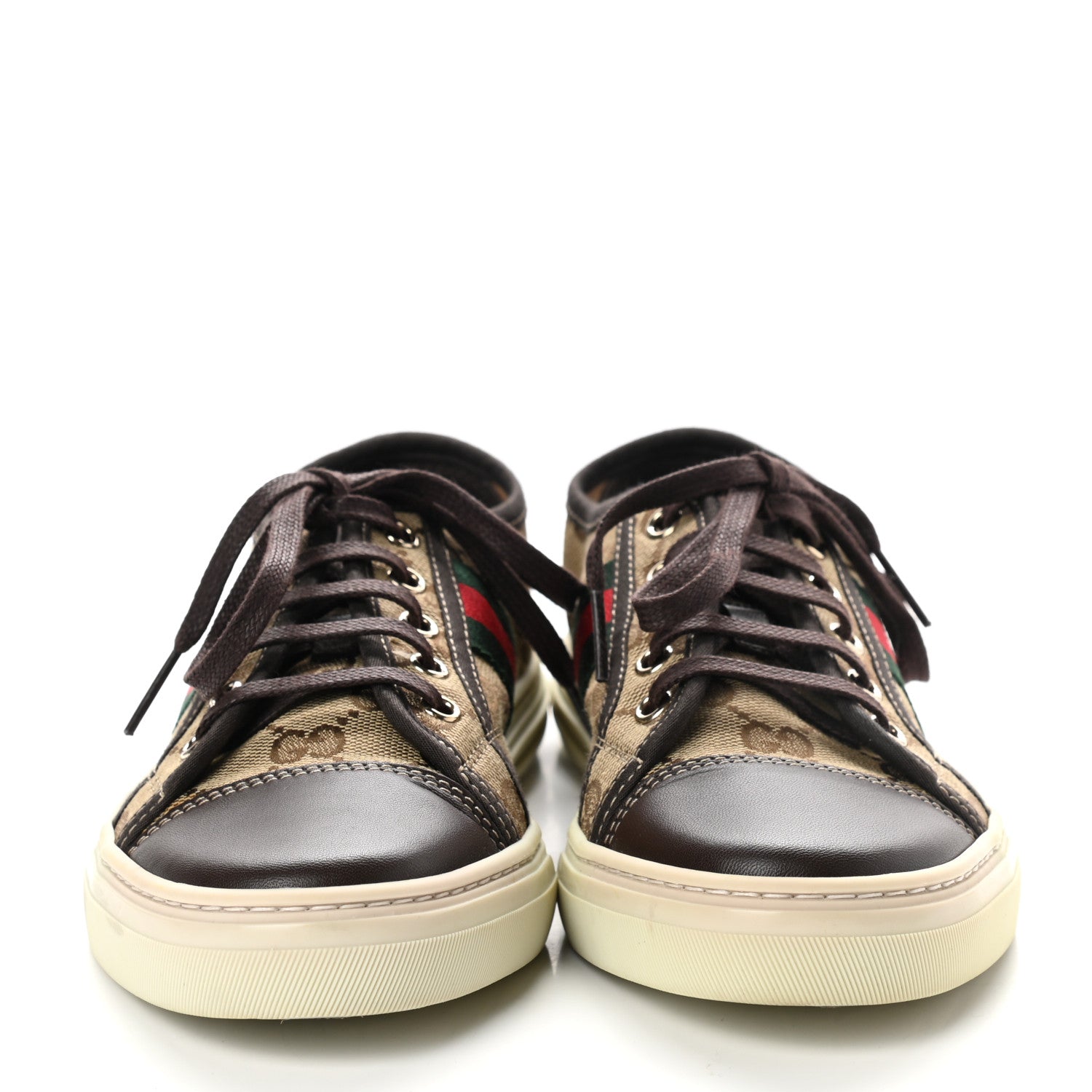 Gucci GG Monogram Web Womens Sneakers 36 Brown 2 of 9