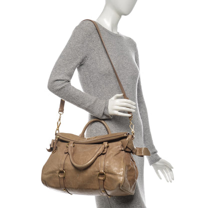 Miu Miu Vitello Lux Medium Bow Bag Cammeo 2 of 11