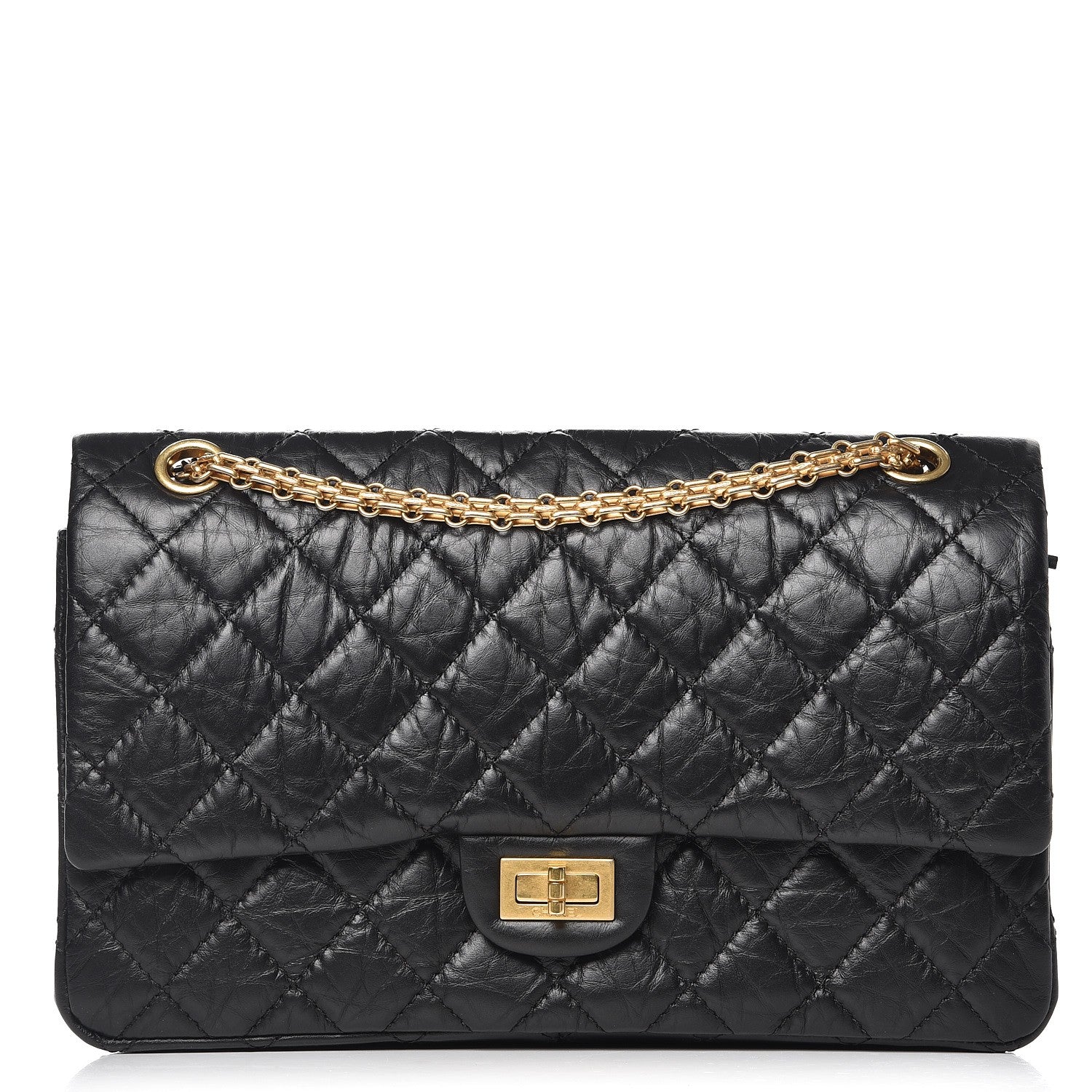 Chanel Aged Calfskin Quilted 2.55 Reissue 226 Flap Black 1 of 9