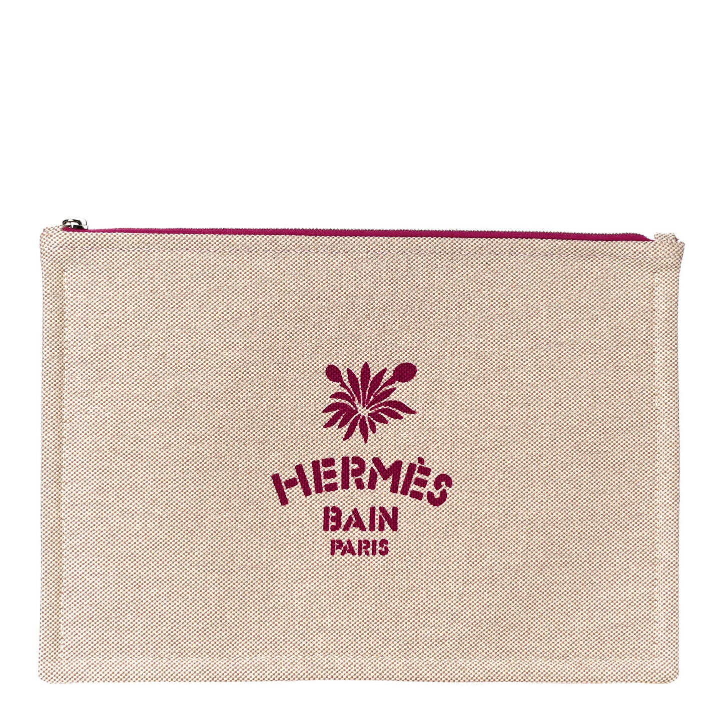 Toile Large Les Leopards Pouch Bougainvillier