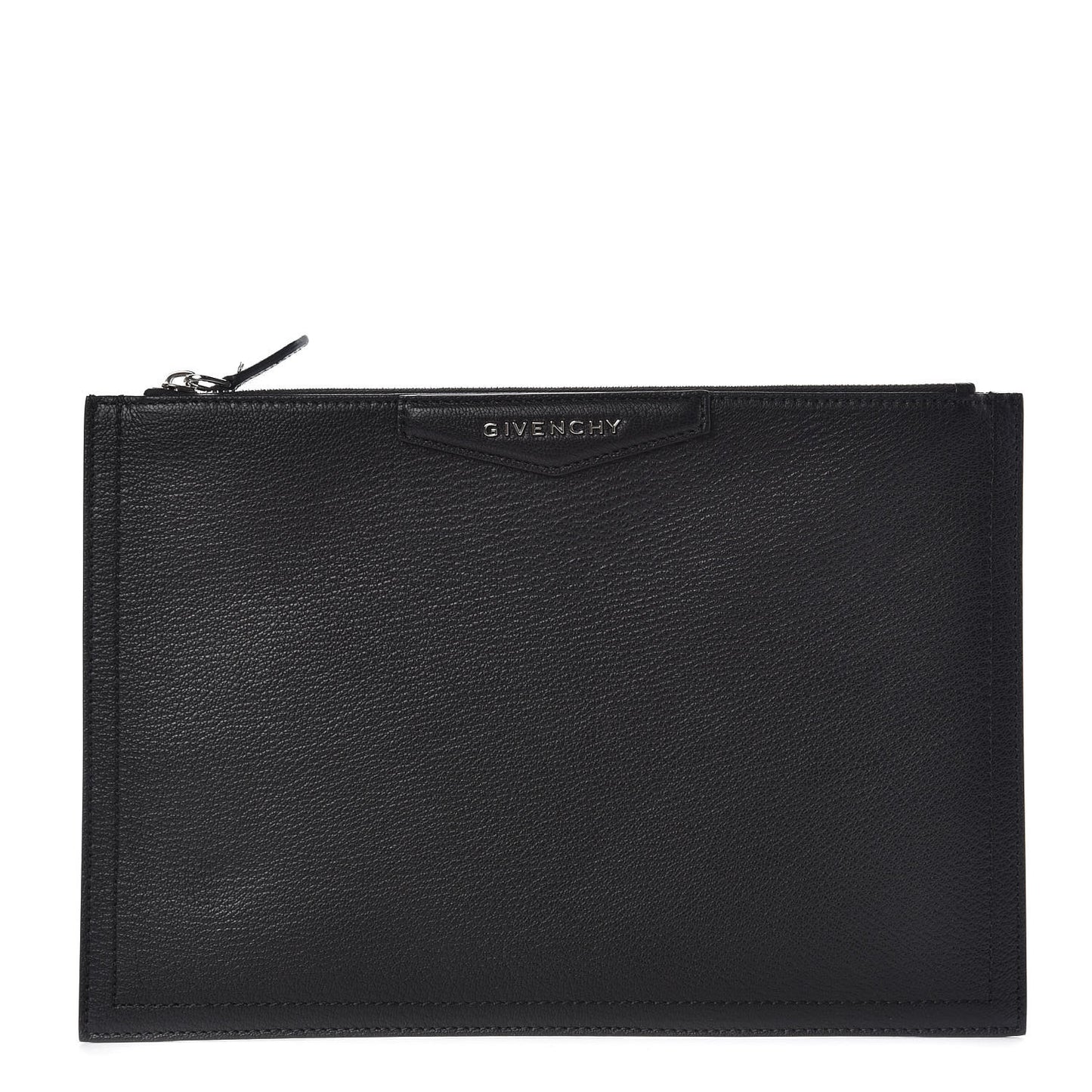 Sugar Goatskin Large Antigona Pouch Black