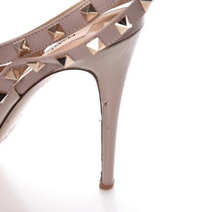 Valentino Garavani Patent Rockstud Ankle Strap Pumps 42 Poudre 20 of 23